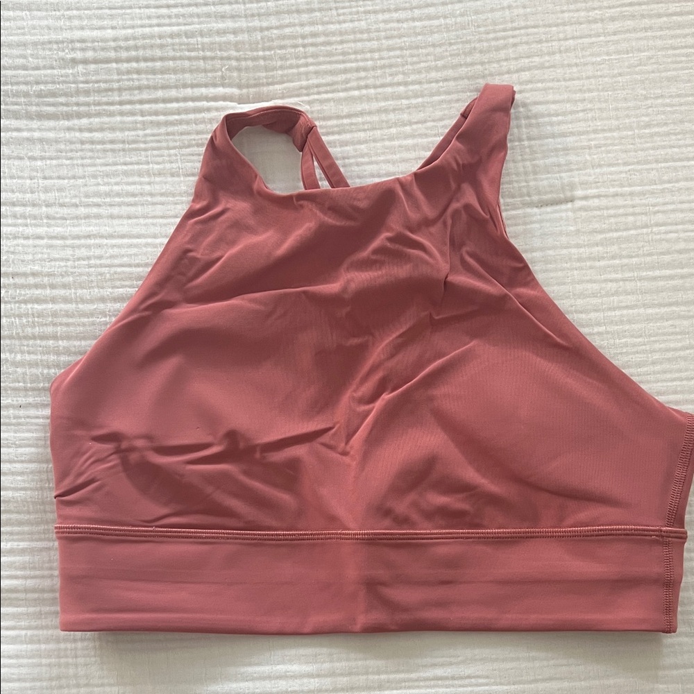 lululemon athletica High Neck Sports Bra - Rose